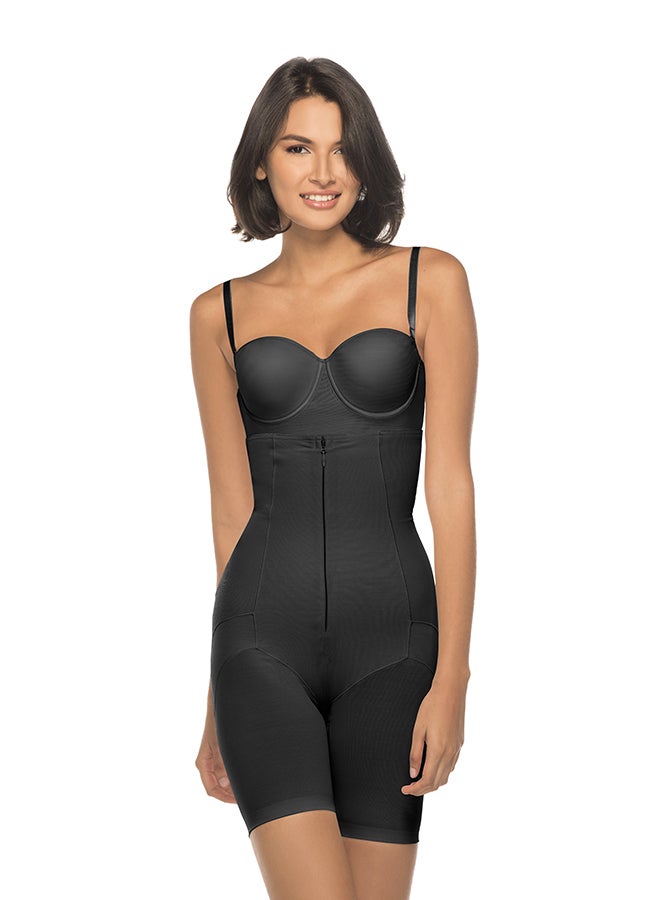 Annette Mid Thigh Shaper With Invisible Zipper Black - Image 1
