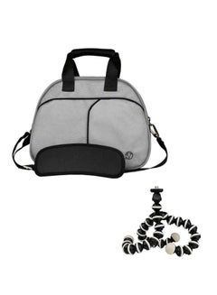 Protective Camera Bag For Panasonic Lumix DMC-GX7 With Tripod Stand Grey