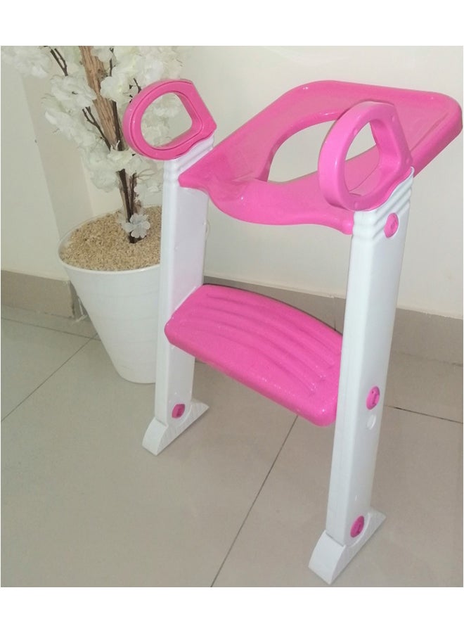MNT FoldableToilet Training Seat Pink/White 530 x 450 x 405centimeter - Image 3
