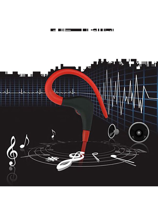 بيوينتي سماعة أذن داخلية لاسلكية بميكرفون أحمر وأسود - Image 3