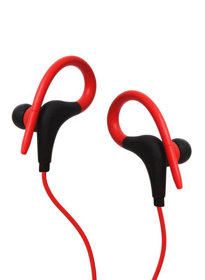 بيوينتي سماعة أذن داخلية لاسلكية بميكرفون أحمر وأسود - Image 2