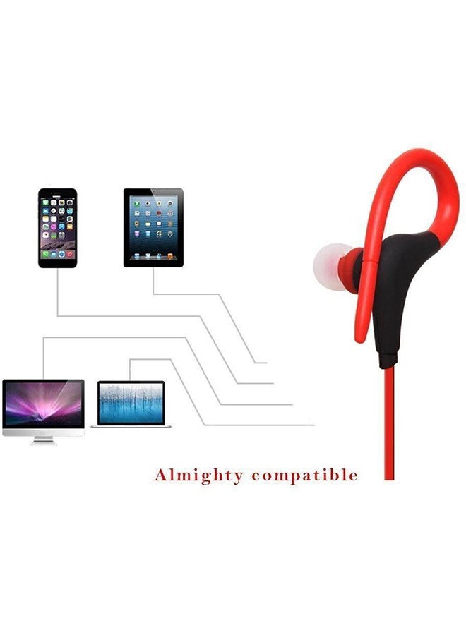 Beauenty Wireless In-Ear Headset With Mic Red/Black - Image 4