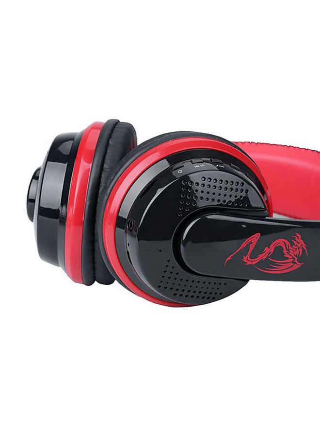 Beauenty Wireless Over-Ear Headphone With Mic Red/Black - Image 4