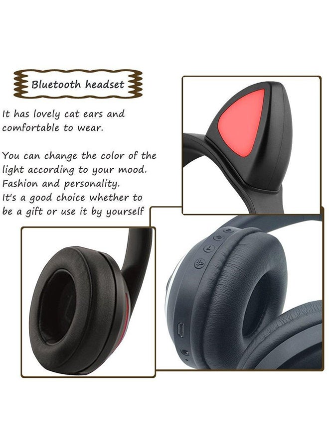 Beauenty Wireless Over-Ear Headphone With Mic Black/Blue - Image 3