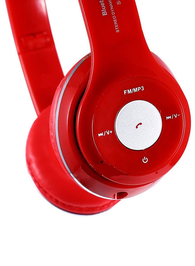 Beauenty Wireless Over-Ear Headphone With Mic Red - Image 4