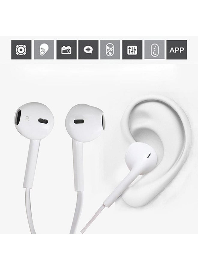 بيوينتي سماعة أذن داخلية لاسلكية بميكرفون أبيض - Image 2