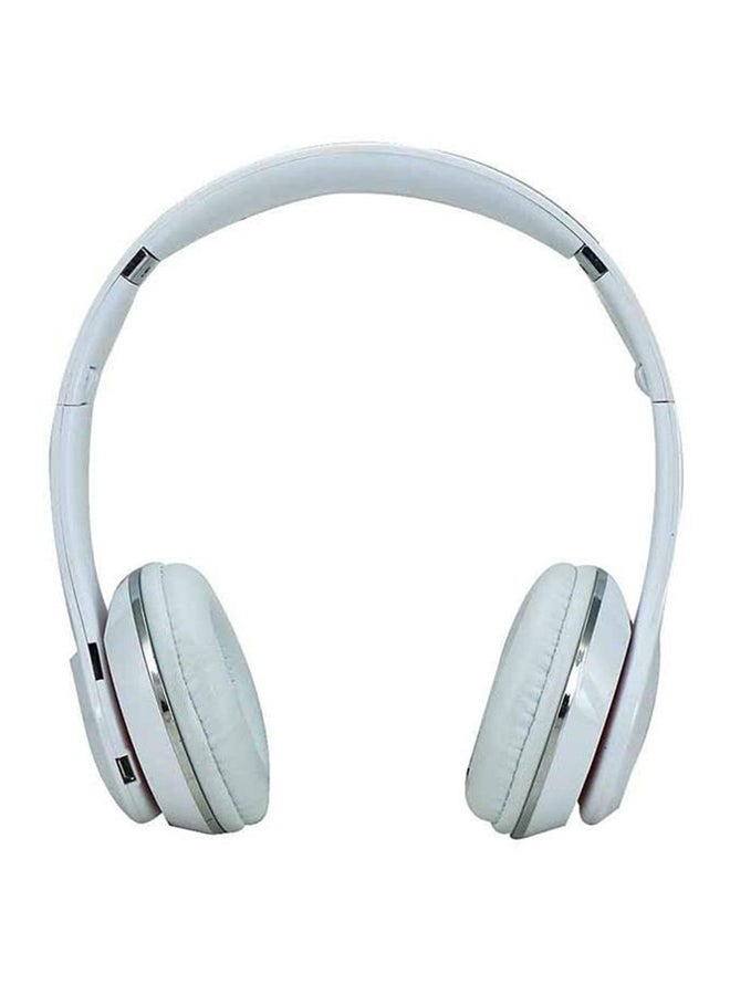 بيوينتي سماعة رأس لاسلكية توضع فوق الأذن مزودة بميكروفون أبيض - Image 2