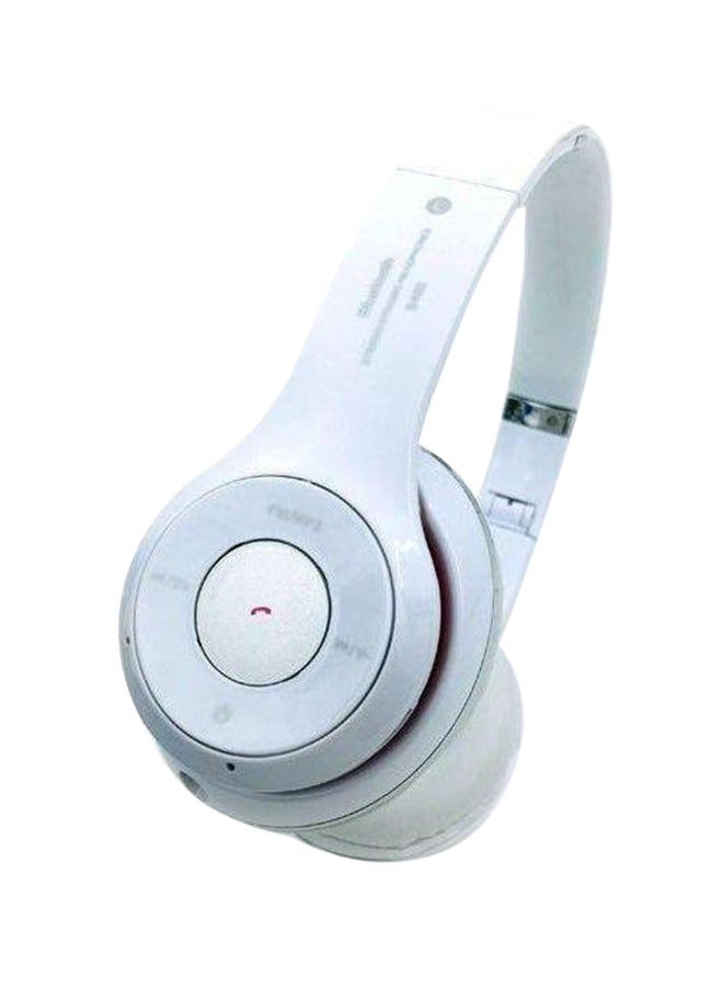 بيوينتي سماعة رأس لاسلكية توضع فوق الأذن مزودة بميكروفون أبيض - Image 1
