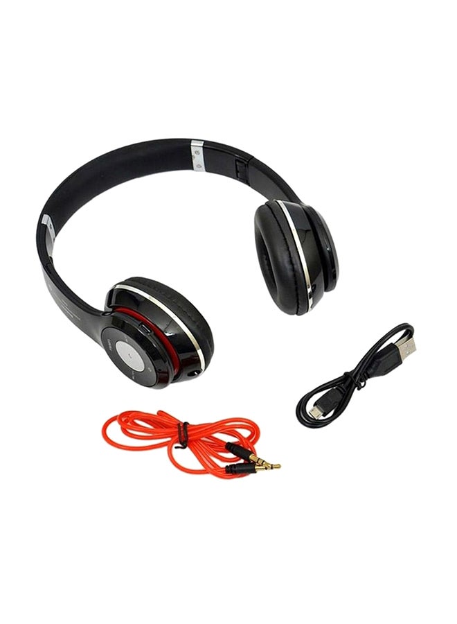 بيوينتي سماعة رأس لاسلكية توضع فوق الأذن مزودة بميكروفون أسود - Image 1