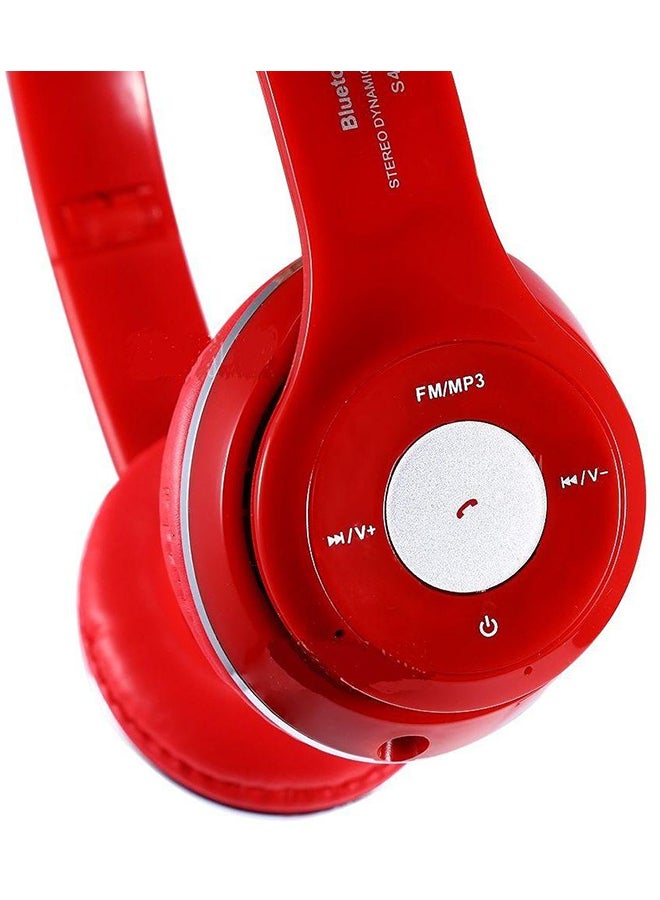 Beauenty Wireless Over-Ear Headphone With Mic Red - Image 4
