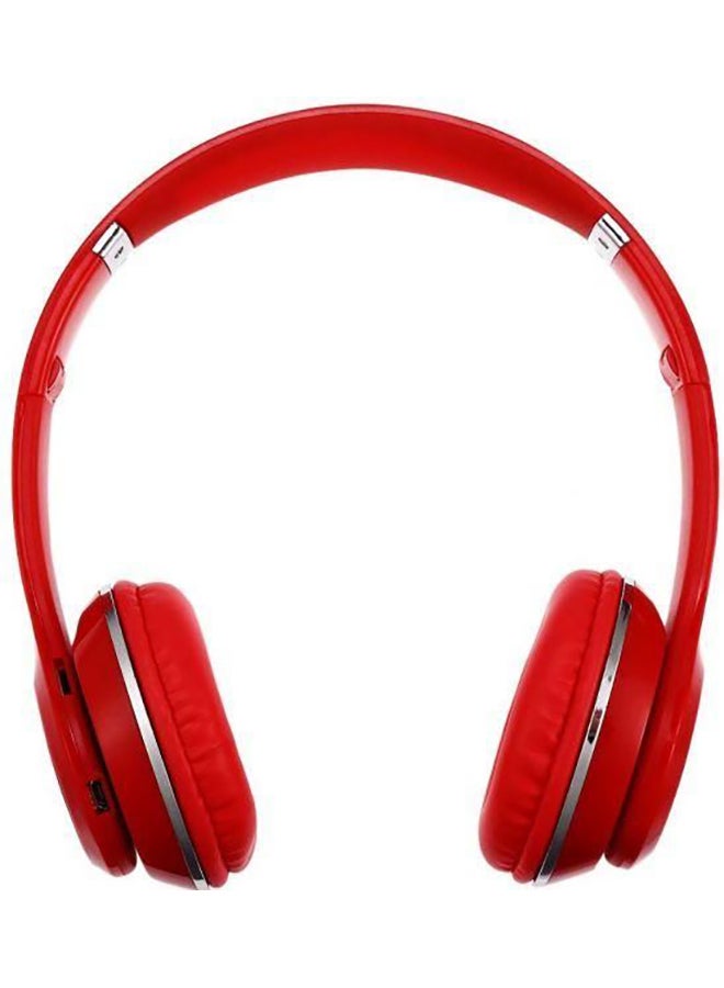 Beauenty Wireless Over-Ear Headphone With Mic Red - Image 2