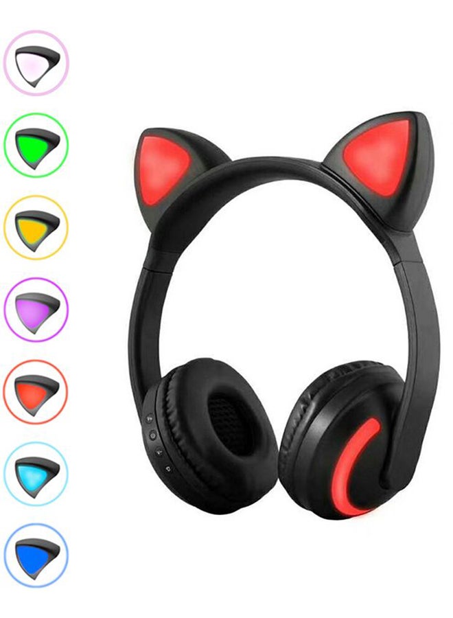 Beauenty Wireless Over-Ear Headphone With Mic Black/Red - Image 3