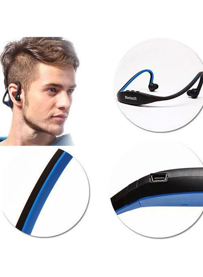 بيوينتي سماعة أذن داخلية لاسلكية بميكرفون أسود/أزرق - Image 2