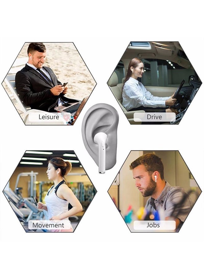 Beauenty Wireless In-Ear Earphones With Charging Case White - Image 3