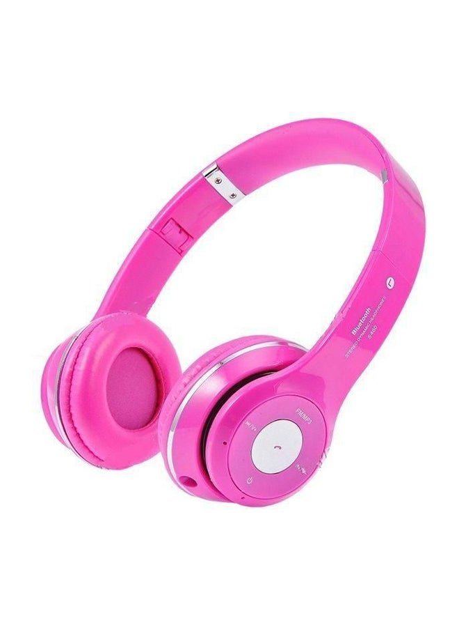 Beauenty Wireless Over-Ear Headphone With Mic Pink