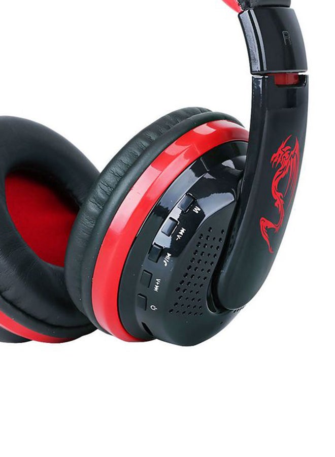 Beauenty Wireless Over-Ear Headphone With Mic Red/Black - Image 3
