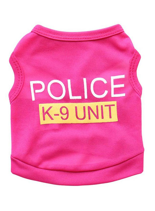 Vest Puppy Police Letters T-Shirt Summer Pet Apparel Pink - v1558957971/N26246300A_1