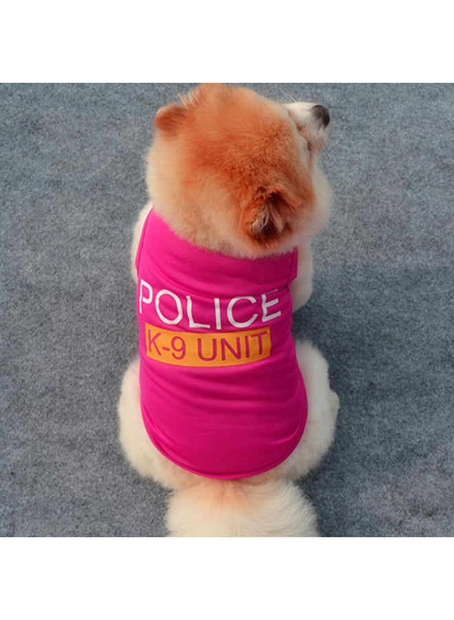 Vest Puppy Police Letters T-Shirt Summer Pet Apparel Pink - v1558957971/N26246300A_2