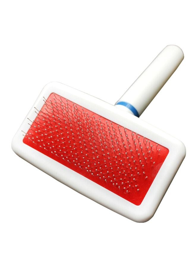 فرشاة لإزالة الشعر والوبر أبيض/أحمر/فضي - Image 1