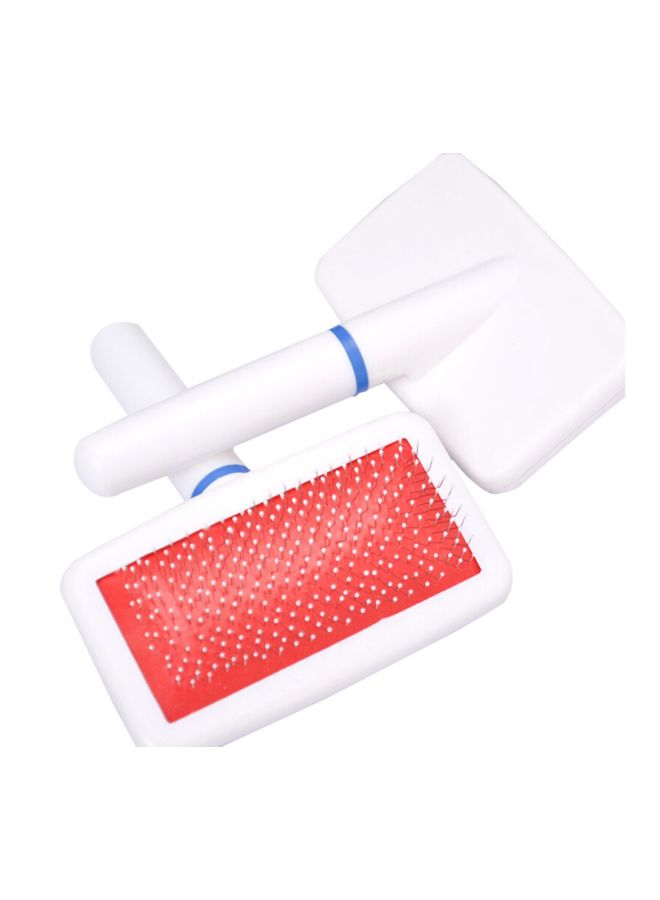 فرشاة لإزالة الشعر والوبر أبيض/أحمر/فضي - Image 4