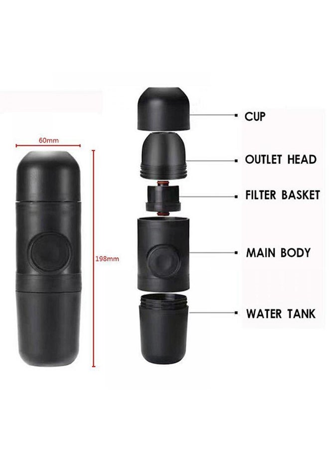 Generic - Portable Manual Coffee Maker Black 70ml - Image 1