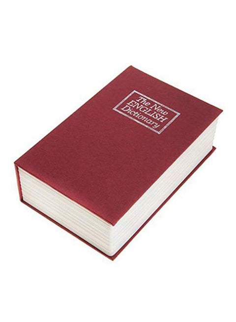 Dictionary Book Safe With Key Lock Red 432grams