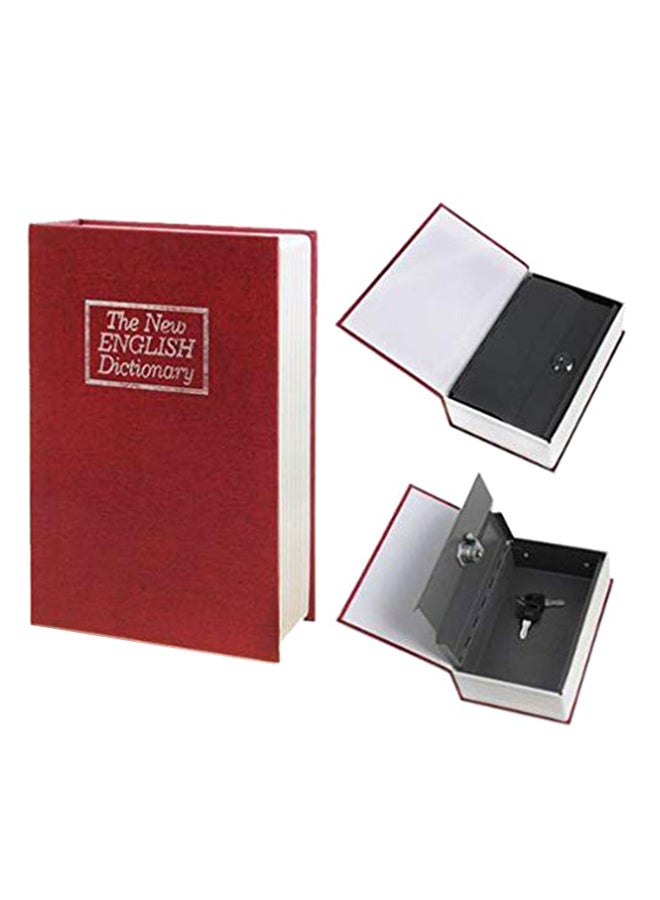 Dictionary Book Safe With Key Lock Red 432grams