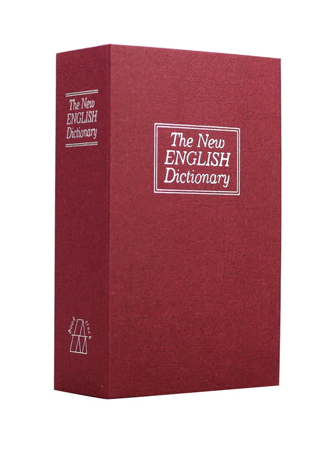 Generic - Hazardous Dictionary Book Safe With Key Lock Red 18x11.5cm - Image 1