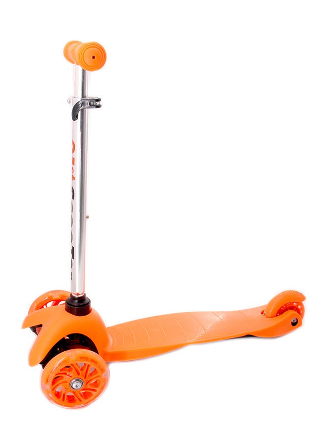 3 Wheel Kick Scooter With Comfortable Non Slip Handle For Better Grip Orange 3kg  - Image 2