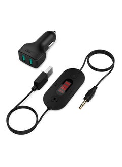 Aukey Wireless FM Transmitter Car Kit BTF2-BK Black  - Image 1