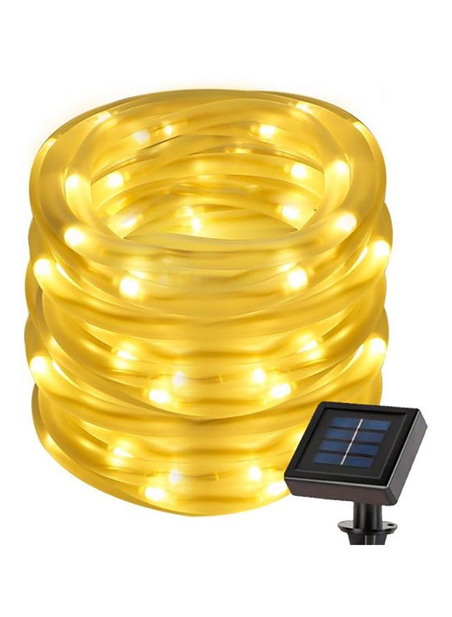 بيوينتي سلسلة إضاءة مزودة بـ 50 مصباح LED وتعمل بالطاقة الشمسية أصفر/أسود 5x15سم  - Image 1