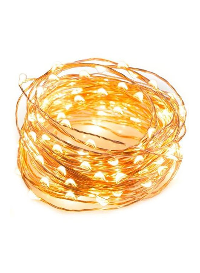Beauenty Copper Wire String Light For Christmas Yellow Yellow - Image 1