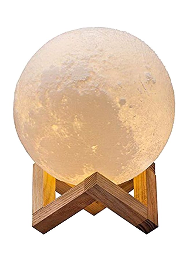 Beauenty 3D USB LED Moon Lamp With Stand Beige 21cm - Image 1