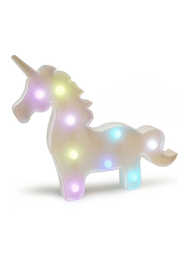 Beauenty 3D Unicorn Cute Animal Lamp Multicolour 4x34cm  - Image 1