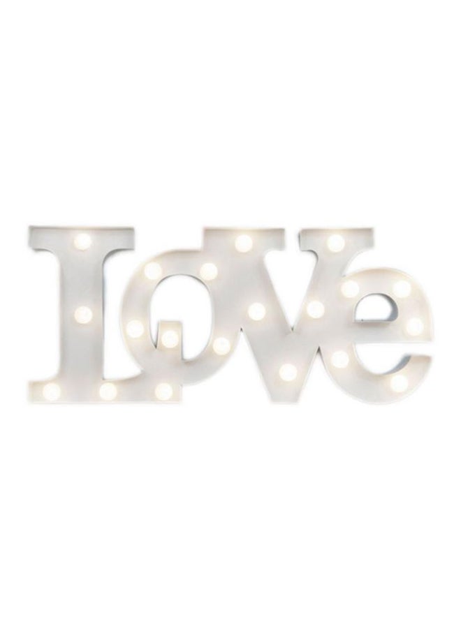 بيوينتي مصباح جداري LED على شكل حروف كلمة "LOVE" أبيض - Image 1