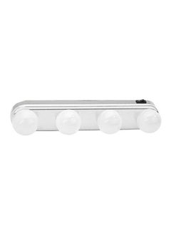 Beauenty 4 LED Bulbs Battery Powered Portable Cosmetic Mirror Light White 11x21cm  - Image 1