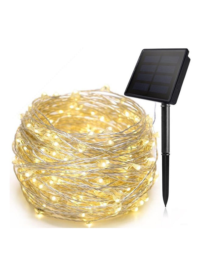 Beauenty 100 LED Solar String Light For Christmas Yellow 4x10cm Yellow 4x10cm - Image 1