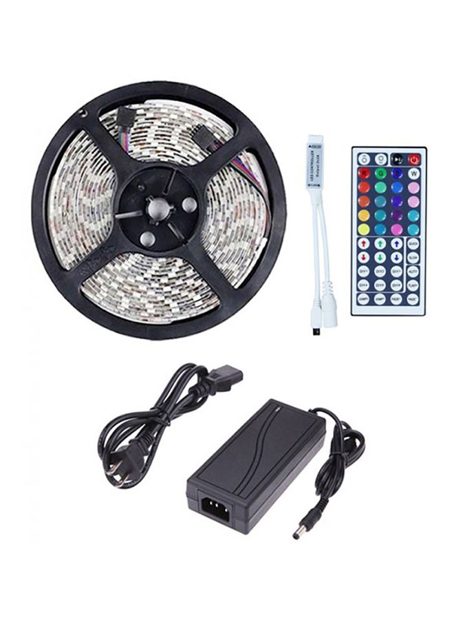 Waterproof Rgb LED Strip With 44Key Rgb LED Controller Black/White 14x19cm
