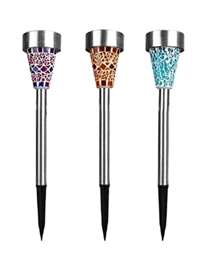 Beauenty 3-Piece Solar Energy Powered Decoration LED Light Multicolour 10x18cm  - Image 1