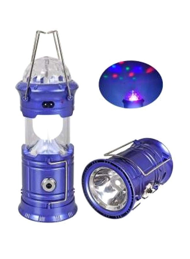 Ramadan Solar Lantern With Disco Lights And Torch White 10x11cm