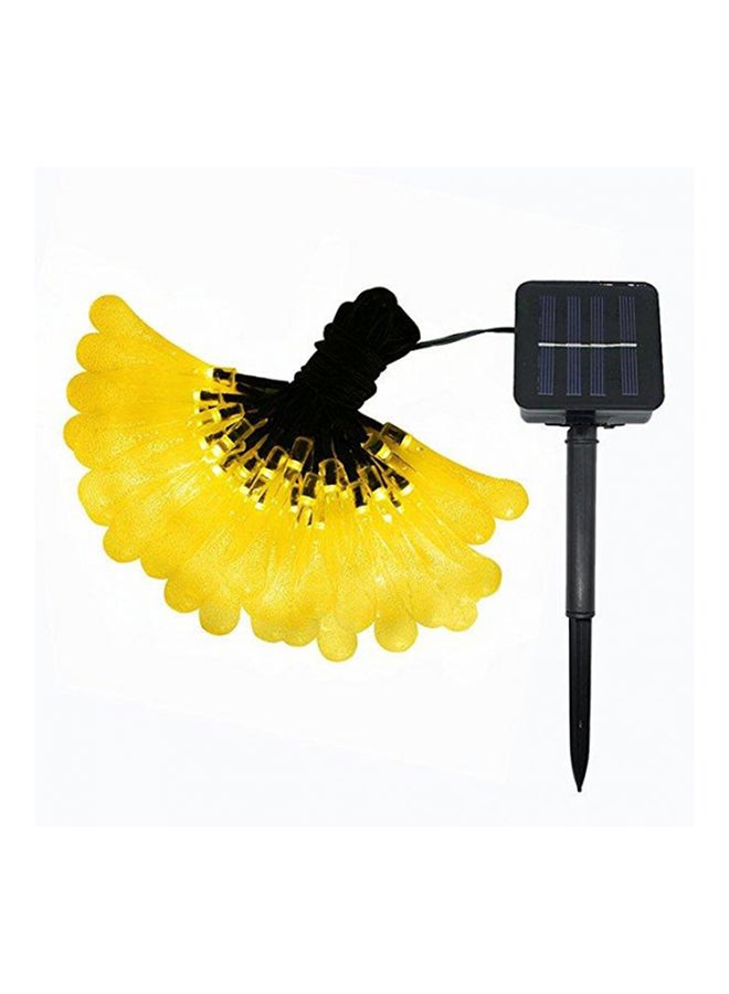 Beauenty Solar Powered Raindrop String Light For Christmas Yellow/Black Yellow/Black - Image 1