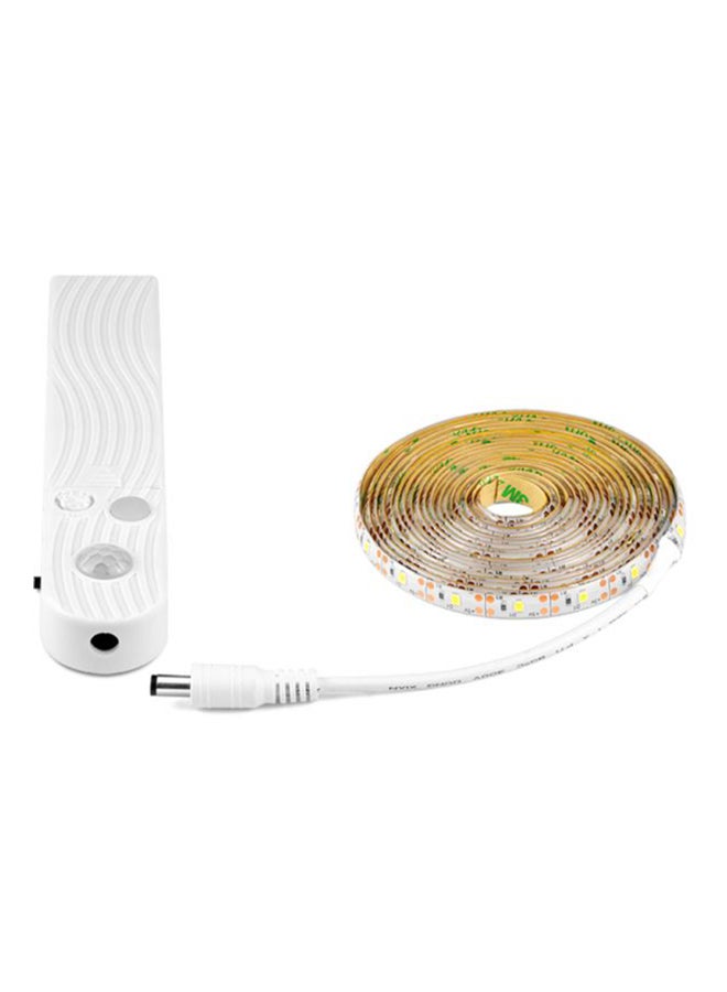 بيوينتي مصباح لاسلكي مرن يعمل بالبطارية مزود بجهاز استشعار للحركة بالأشعة تحت الحمراء السلبية أبيض 3x17سم - Image 1