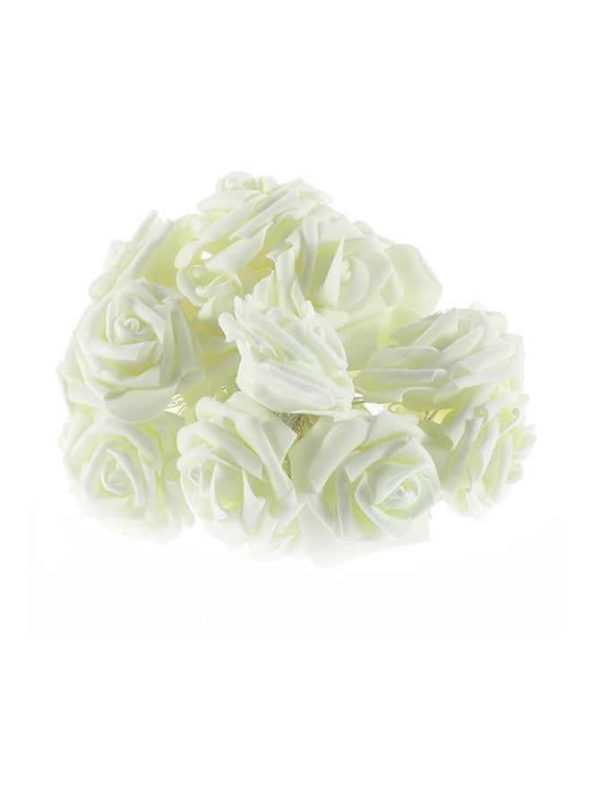 Beauenty Flower Fairy String LED Light For Christmas White 6 x 14cm White 6 x 14cm - Image 1