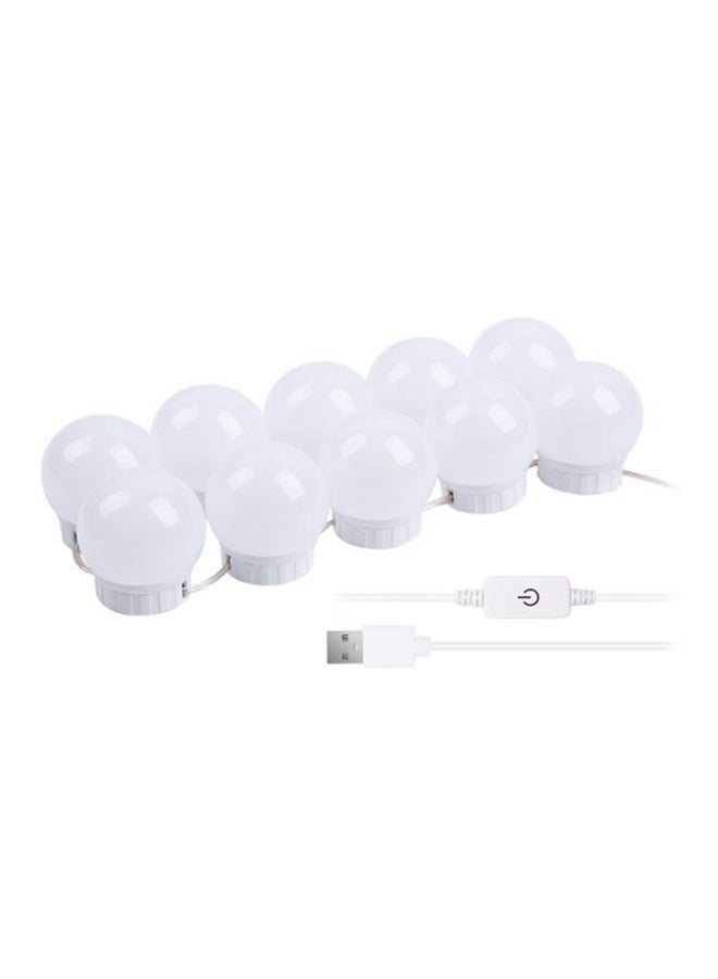 Beauenty Hollywood Style LED Mirror Light White 10 x 10cm - Image 1