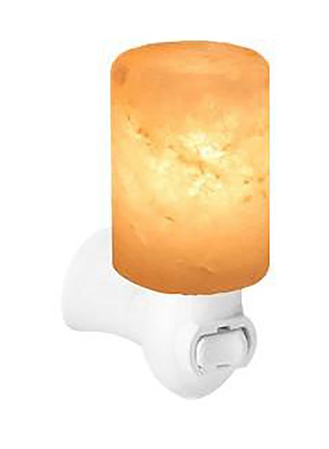 بيوينتي مصباح صغير منحوت يدوياً من بلورات ملح الهيمالايا أبيض 5x13سم - Image 1