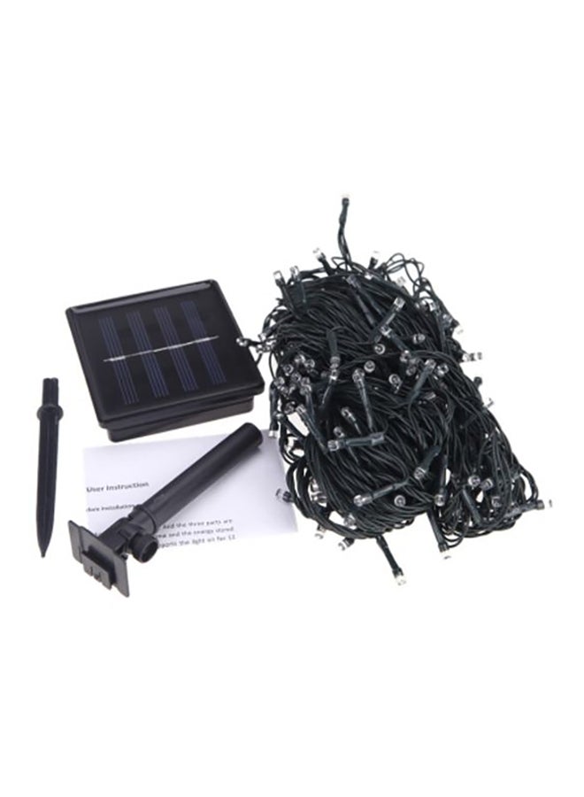 بيوينتي شريط إضاءة LED يعمل بالطاقة الشمسية مكون من 200 مصباح أسود 9 x 10سم - Image 1