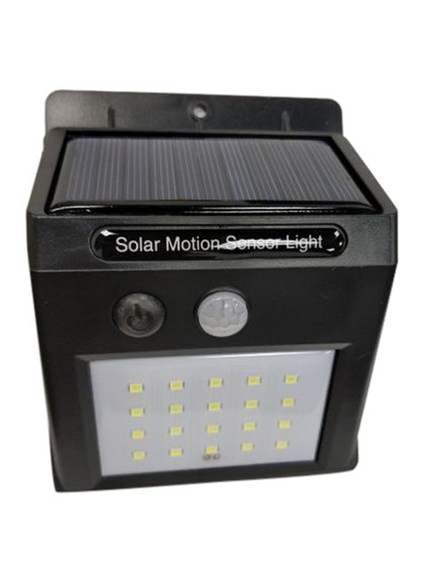 Solar Powered Sensor Light Black 5 x 10cm