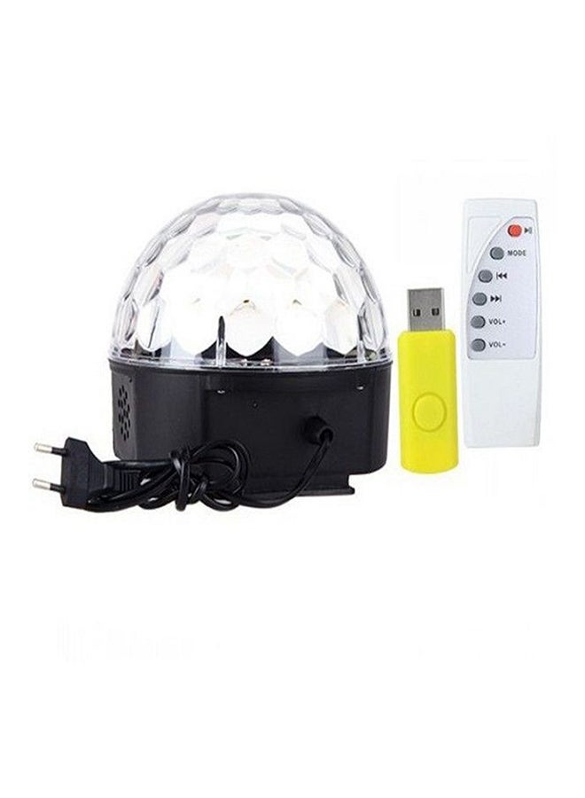 Beauenty Disco Ball LED Light With USB Disk And Remote Multicolour 16 x 19cm - Image 1