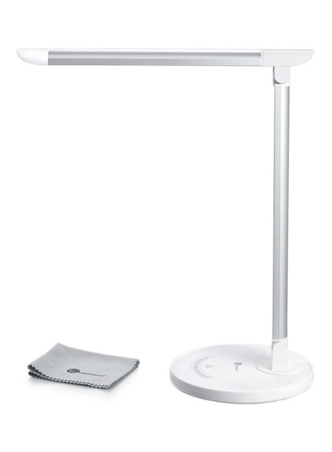 بيوينتي مصباح مكتبي LED مزود بمنفذ شحن USB و5 أوضاع للألوان ويمكن التحكم فيه باللمس أبيض 8x22سم - Image 1
