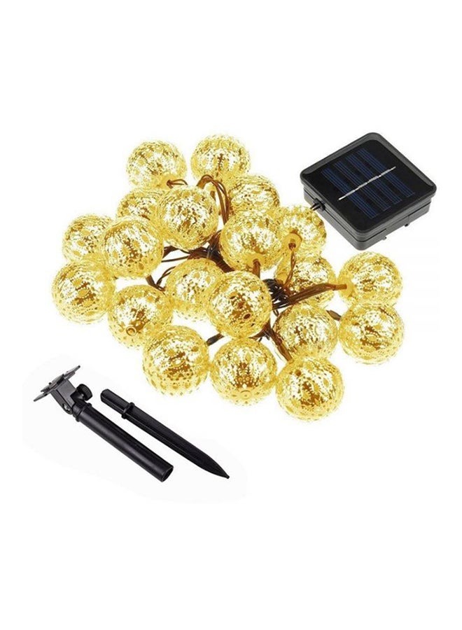 Beauenty 20 LED Solar Warm White String Light For Christmas Warm White 10x14cm Warm White 10x14cm  - Image 1
